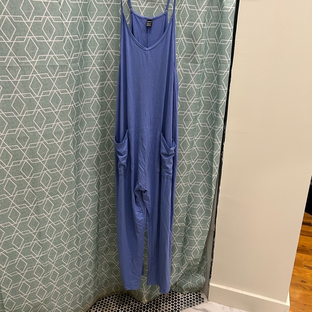 SHEIN Light Blue Strappy Top
